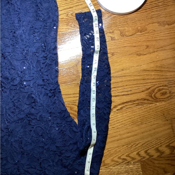 jump apparel short navy dress lace bodycon size 2 EUC - Picture 7 of 7